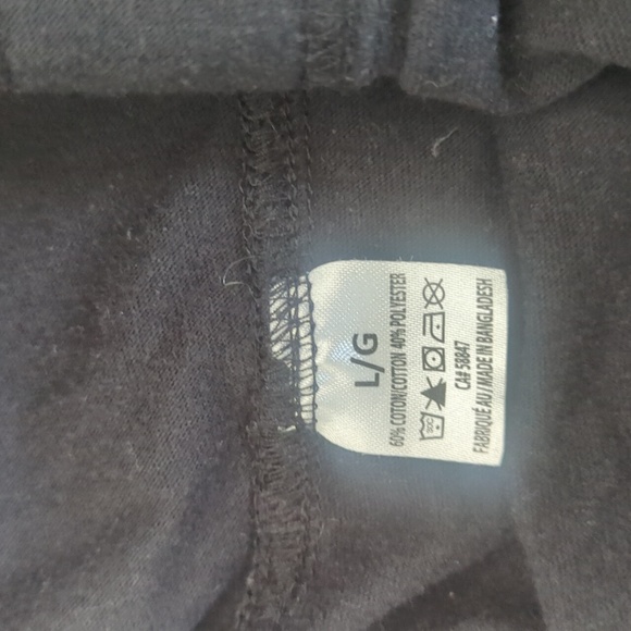 Raptors Coors Light Black Capri Drawstring Joggers - Size Large Good Condition - Picture 4 of 4